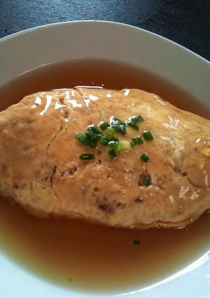 和風あんかけ納豆オムライス-レシピのメイン写真