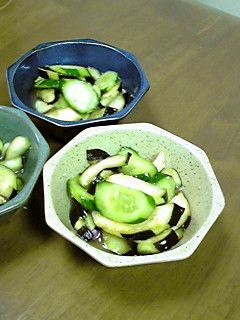 ナスとキュウリの塩麹andハチミツ漬け-レシピのメイン写真