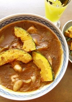 電子レンジで、トロリかぼちゃカレー♬-レシピのメイン写真