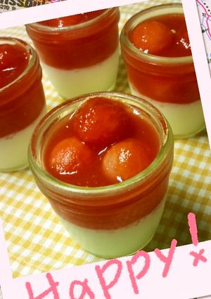夏限定*すいかゼリー&牛乳プリン2012-レシピのメイン写真