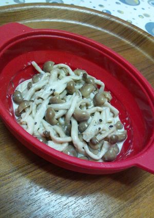 レンジで簡単♪しめじのわさびマヨネーズ-レシピのメイン写真