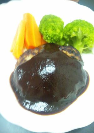 卵小麦アレルギーのためのハンバーグ-レシピのメイン写真
