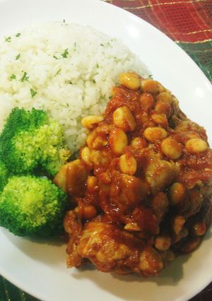鶏もも肉と大豆のトマト煮込み-レシピのメイン写真