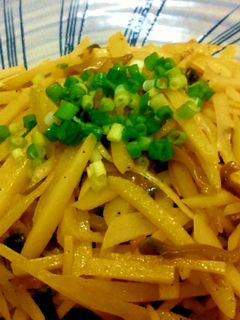じゃが芋消費!おつまみに良し搾菜入り炒め-レシピのメイン写真