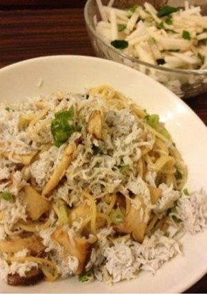 しらすたっぷり☆醤油バターパスタ-レシピのメイン写真