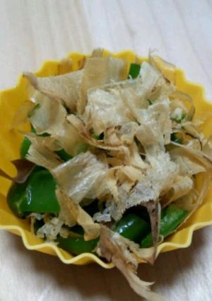 簡単!お弁当のおかず★ピーマンのお浸し-レシピのメイン写真