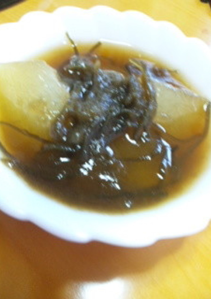 冬瓜の煮物塩こぶととろろこぶ和え-レシピのメイン写真