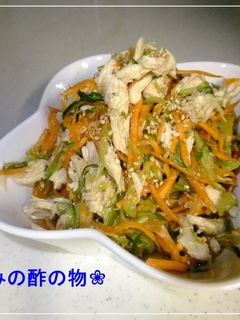 ❀ささみの酢の物❀-レシピのメイン写真