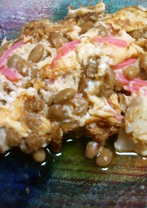 和風だし納豆オムレツ-レシピのメイン写真