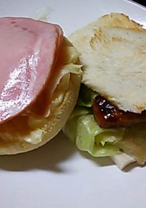 ランチにパンもぃぃですょ(⌒‐⌒)-レシピのメイン写真