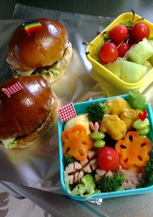 ハンバーガー弁当 遠足バージョン-レシピのメイン写真