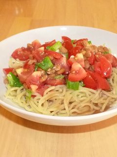 ☆トマト&納豆の冷やし中華☆-レシピのメイン写真
