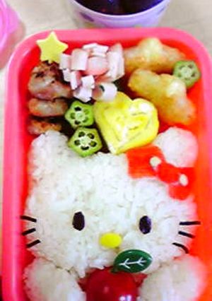 キャラ弁 キティちゃん-レシピのメイン写真
