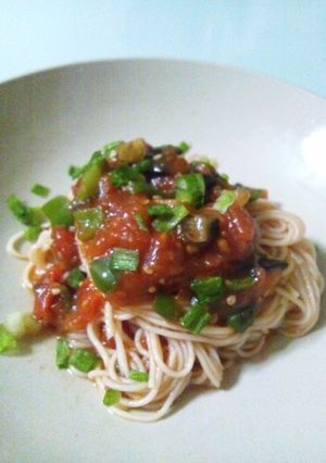 夏にぴったり☆簡単トマトそうめん-レシピのメイン写真