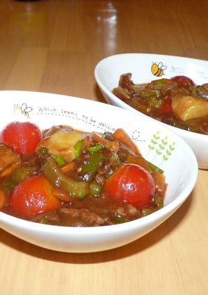☀夏野菜のビーフシチュー-レシピのメイン写真