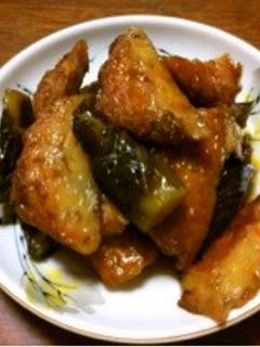 茄子と薩摩揚げの甘辛煮-レシピのメイン写真
