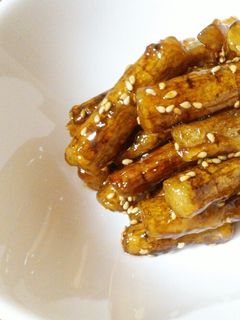 甘辛~☆ごぼうの揚げ煮-レシピのメイン写真