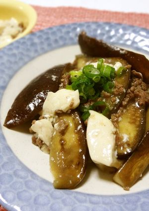 ちゃちゃっと丼♪茄子と豆腐の麻婆風-レシピのメイン写真