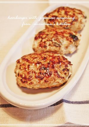 鶏ひき肉の和風ハンバーグ-レシピのメイン写真