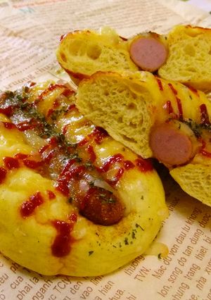 カレー味の♪ロングウインナーパン-レシピのメイン写真