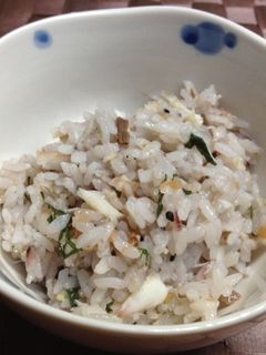 アジと梅の雑穀まぜごはん-レシピのメイン写真