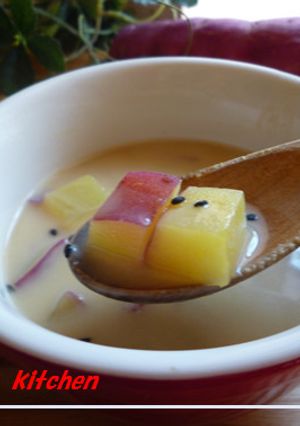 ❦コロコロ薩摩芋の豆乳スープ❦九陽-レシピのメイン写真