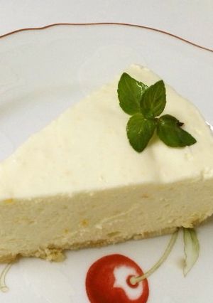 簡単!ミキサーで☆ゆずレアチーズケーキ-レシピのメイン写真