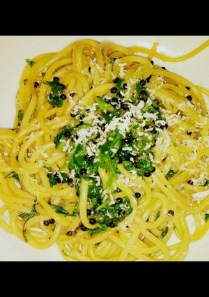 キャビアの冷たいスパゲッティ-レシピのメイン写真