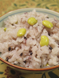枝豆と黒米の彩ご飯-レシピのメイン写真