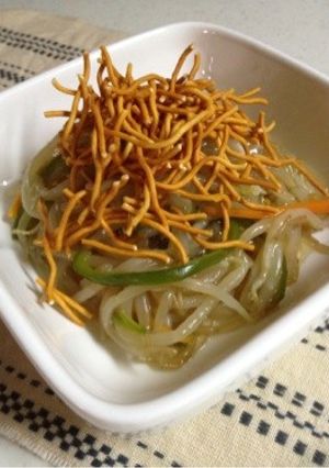 モヤシの煮こみ餡ベビースターのせ-レシピのメイン写真