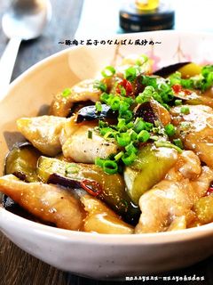 ■豚肉と茄子のなんばん風炒め■-レシピのメイン写真