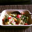 忙しい朝に:野菜たっぷり卵チーズリゾット