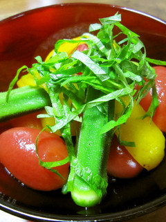夏野菜の浸しサラダ-レシピのメイン写真