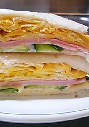 朝食♪ランチにハムエッグサンド(⌒‐⌒)-レシピのメイン写真