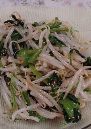 ほうれん草ともやしの和風ナムル風-レシピのメイン写真