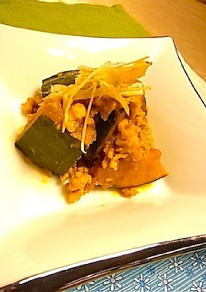 かぼちゃのそぼろ煮-レシピのメイン写真