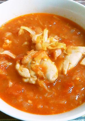簡単美味しい鶏肉のトマトスープ♬-レシピのメイン写真
