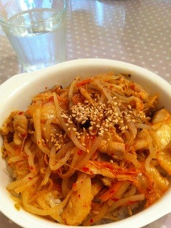 節約♡時短♡豚キムチ丼-レシピのメイン写真