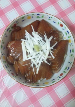 がっつり食べよう！！マグロの漬け丼♪-レシピのメイン写真