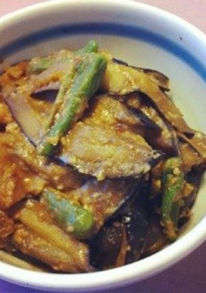 お袋の味＃茄子がメインのしし唐味噌-レシピのメイン写真