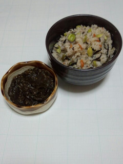 手抜き炊き込み御飯と自家製佃煮-レシピのメイン写真