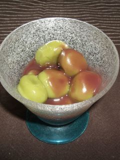 抹茶の白玉あんかけ-レシピのメイン写真