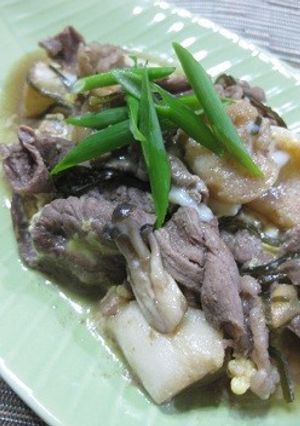 塩昆布で出汁染み★牛肉とお麩の卵とじ-レシピのメイン写真