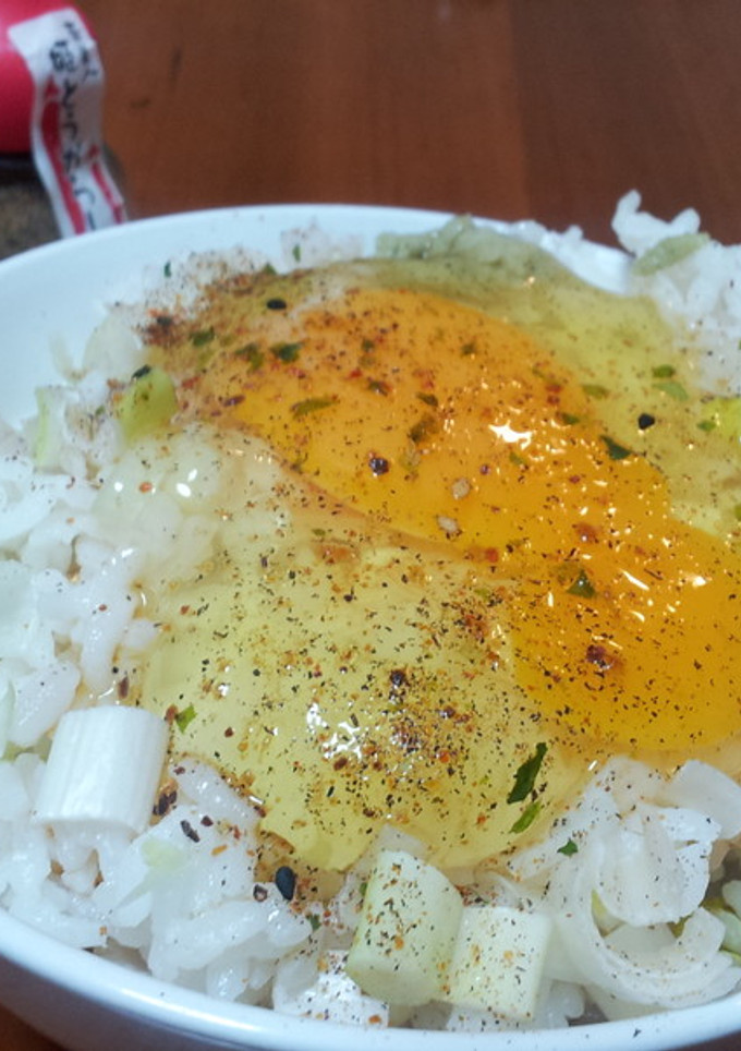 ネギトロ丼風たまごかけご飯-レシピのメイン写真