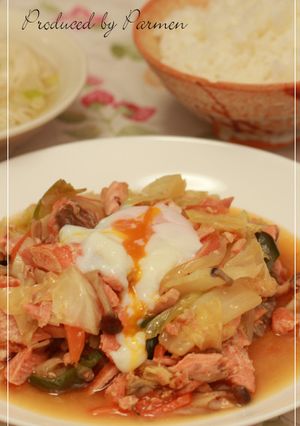 鮭の甘辛味噌炒め-レシピのメイン写真