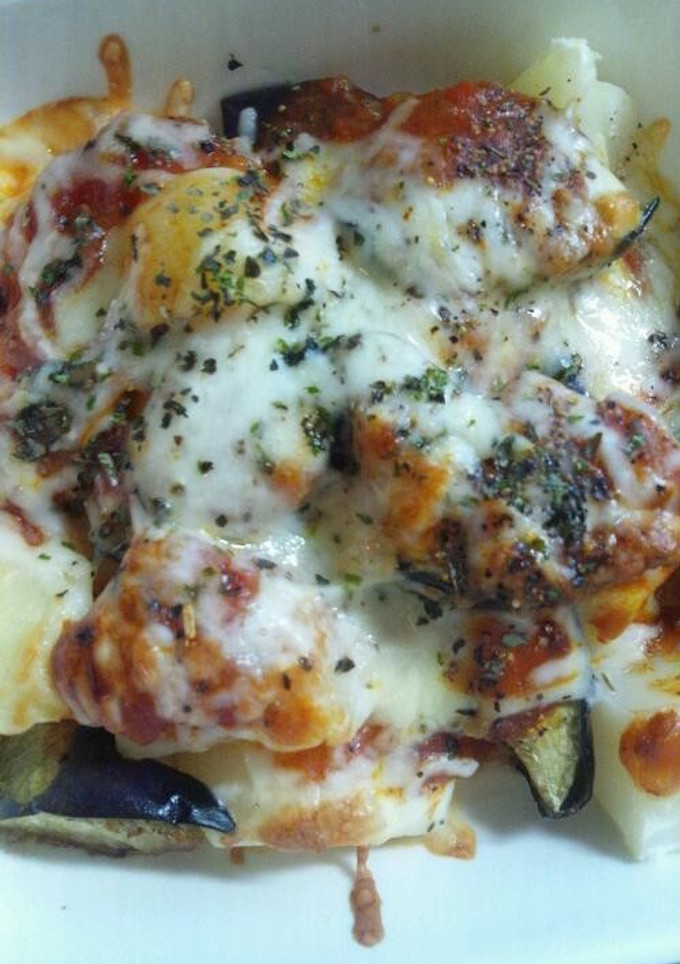 とろとろ炒めなすとじゃがいものチーズ焼き-レシピのメイン写真