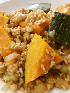 ♡かぼちゃのそぼろ煮♡-レシピのメイン写真