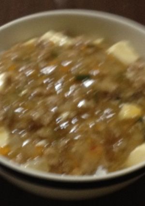 めんつゆの素de簡単☆和風・麻婆豆腐♪-レシピのメイン写真