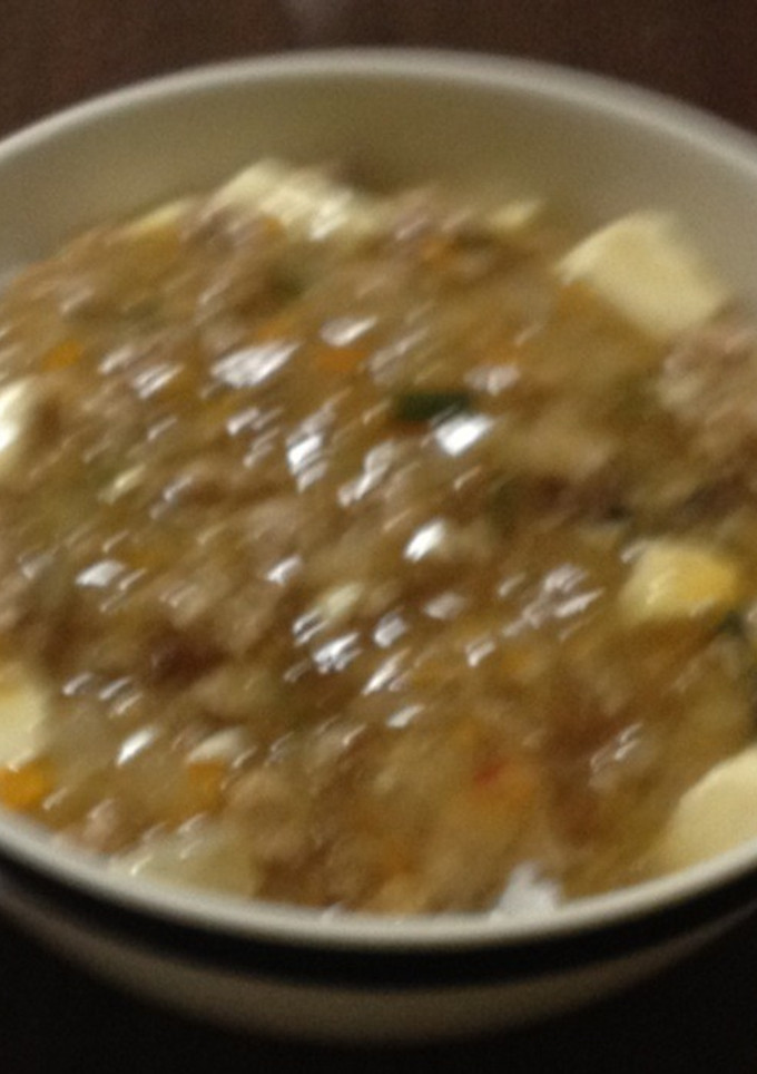 めんつゆの素de簡単☆和風・麻婆豆腐♪-レシピのメイン写真