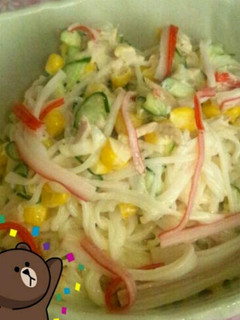 そうめんサラダ-レシピのメイン写真